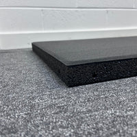 11m² Black Midweight Rubber Tile Gym Flooring Pack - 30mm Thick