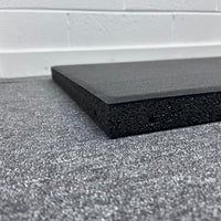 22m² Black Heavyweight Rubber Tile Gym Flooring Pack - 43mm Thick
