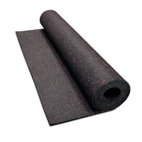 34.5m² Red Fleck Gym Floor Pack - Lightweight Rubber Roll - 6mm Thick