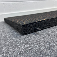 9.5m² Orange Fleck Gym Floor Pack - Rubber Tile - 43 mm Thick