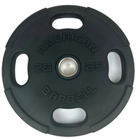 25kg American Barbell Olympic Plate - Rubber with Grip (Pair)