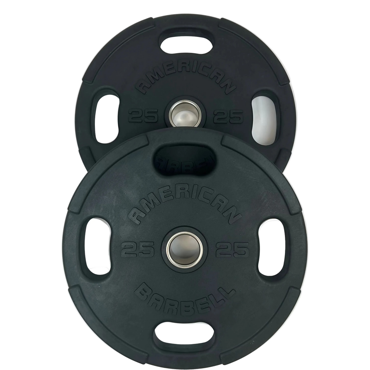25kg American Barbell Olympic Plate - Rubber with Grip (Pair)