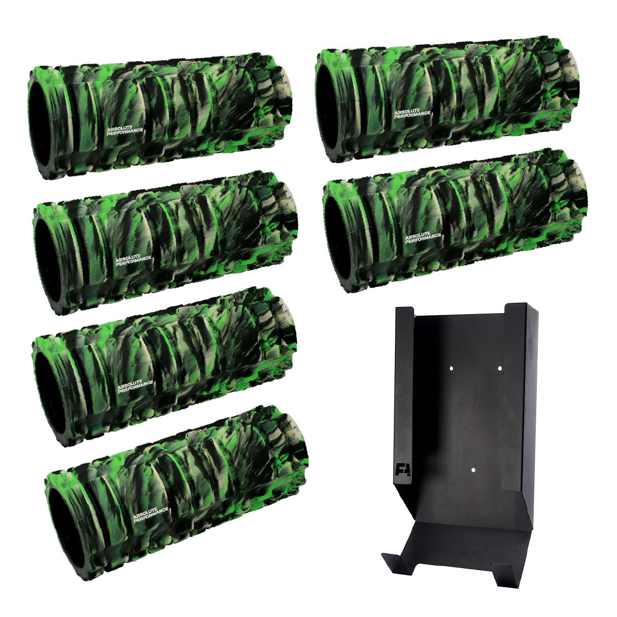 6 Foam Rollers with Storage Bundle
