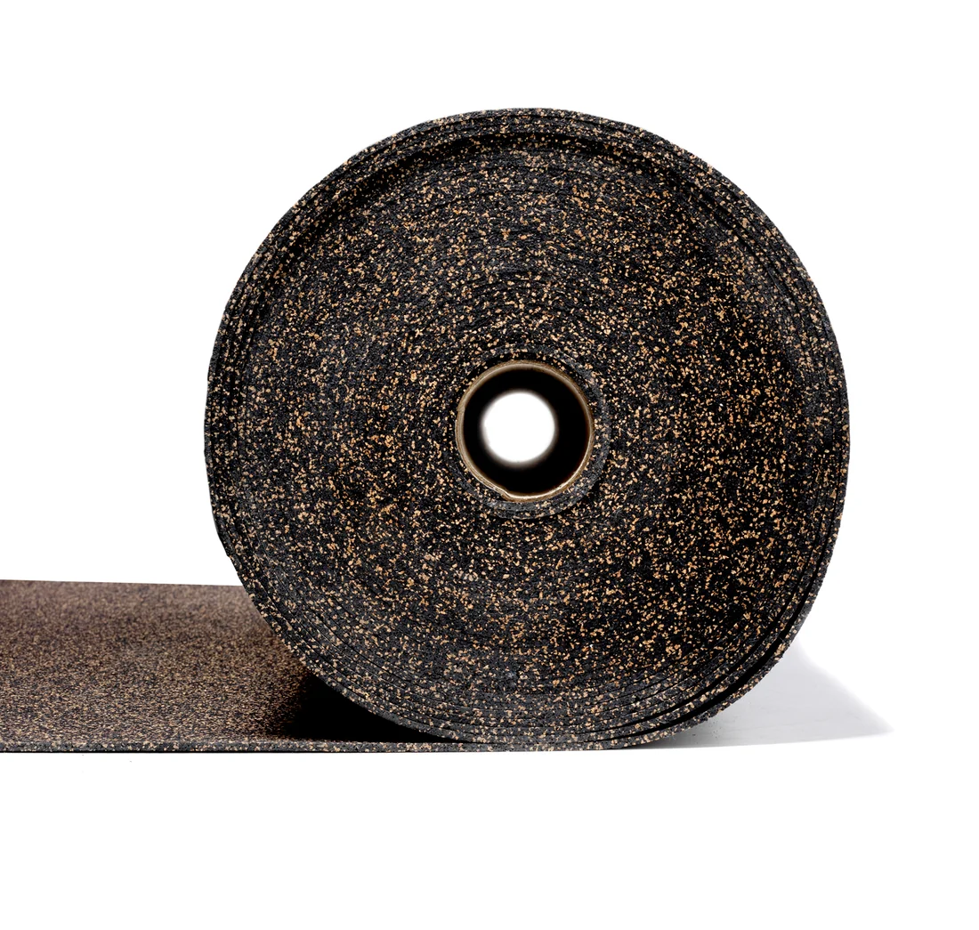 REGUPOL Everroll Black and Yellow Rubber Gym Flooring – 7m x 1.25m x 10mm