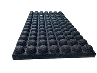 16m² Black Acoustic Flooring Pack - Thick Rubber Tiles - 70mm