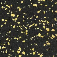 REGUPOL Everroll Black and Yellow Rubber Gym Flooring – 7m x 1.25m x 10mm