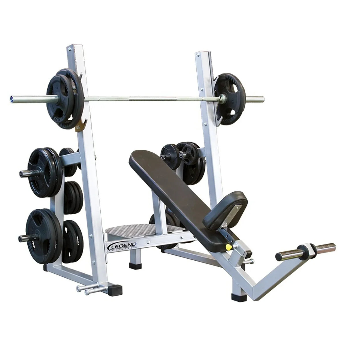 Olympic Incline Bench with Plate Storage