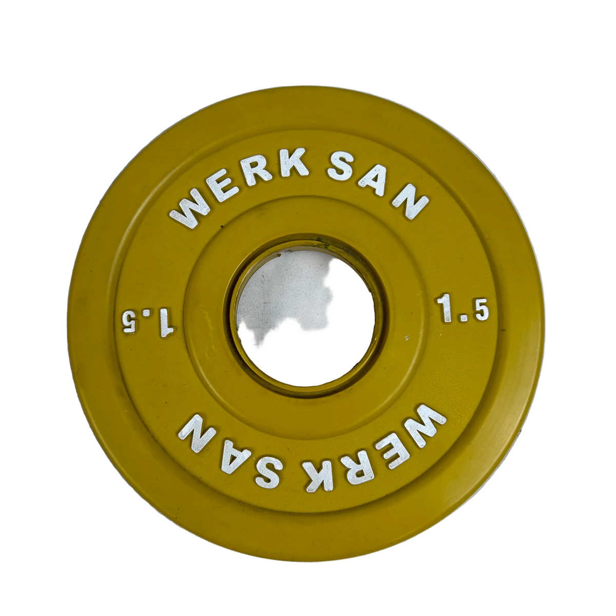 Werksan Small Coloured Rubber Training Disc 1.5kg (Pre-loved)