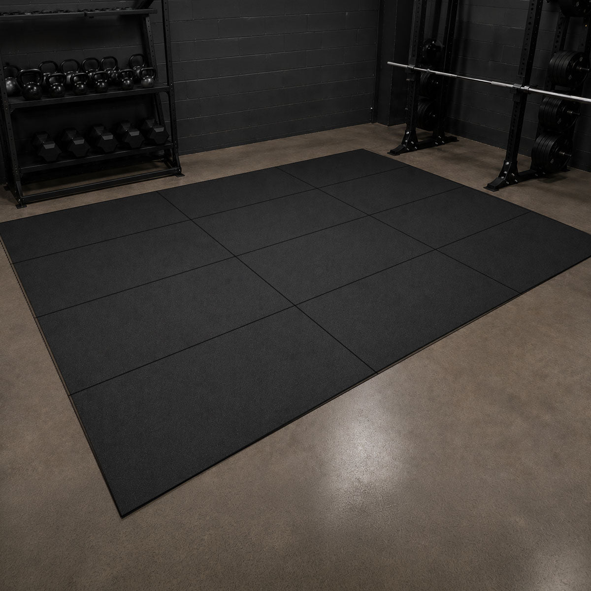 Black Gym Floor Pack - 40mm (6m²)